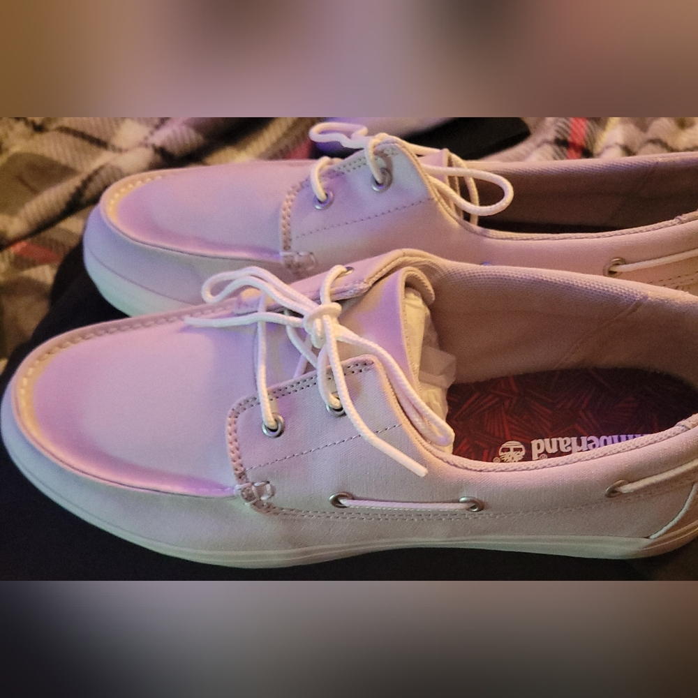 Timberland 2 Eye Boat Shoe Classic Canvas Grey NWT